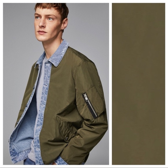 NWT. Zara Man Contrasting Jacket. Size S.